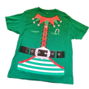 Christmas Elf Costume Tee - Men's Large